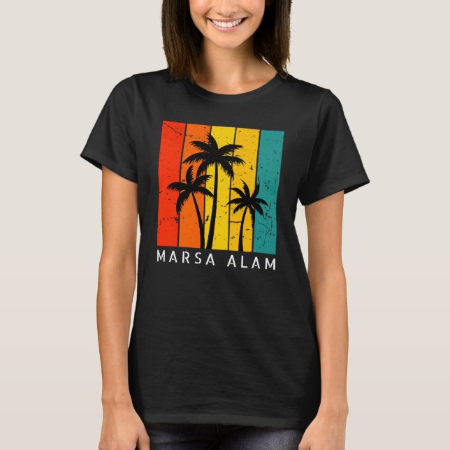 T-shirt Vintage Sunset Marsa Alam pour femmes (Devant)