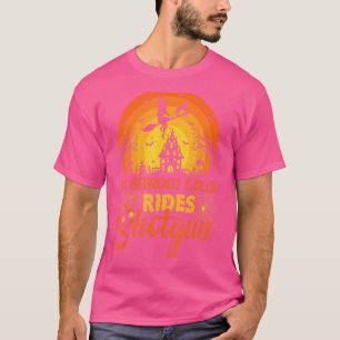 T-shirt Vintage Sunset My Gordon Setter Chien Ride Shotgun