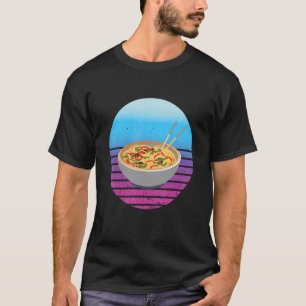 T-shirt Vintage Sunset Pho Bowl Asiatique Nourriture Pho N