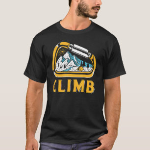 T-shirt Vintage Sunset Style Rock Climbing Bouldering Clim