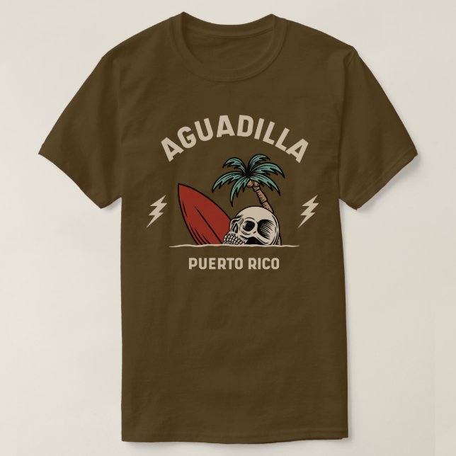 T-shirt Vintage surf Aguadilla Porto Rico (Design devant)