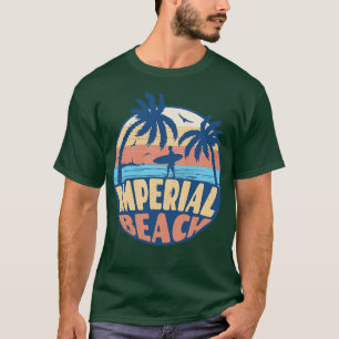 T-shirt Vintage Surf Imperial Beach California Retro Su