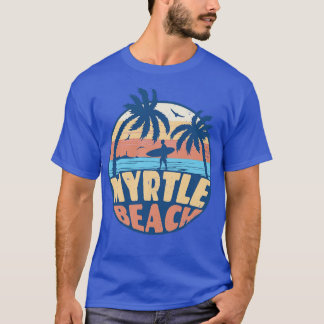 T-shirt Vintage Surf Myrtle Beach South olina Retro Sum