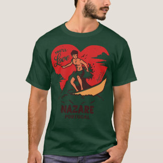 T-shirt Vintage surf Youll Love Nazare Portugal Retro S