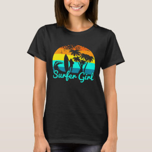 T-shirt Vintage Surfer Girl Surfing Classic