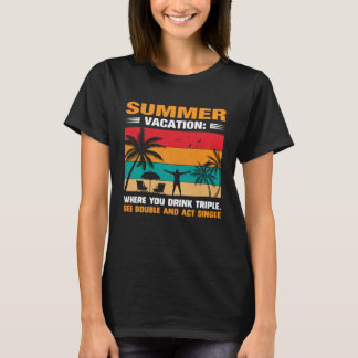 T-shirt Vintage Surfer Retro Surfing Beach Summer Vacation