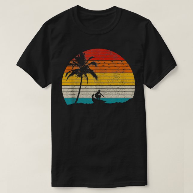 T-shirt Vintage Surfer Retro Surfing Beach Surf (Design devant)