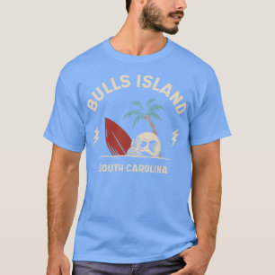 T-shirt Vintage Surfing Bulls Island South olina Retro Sur