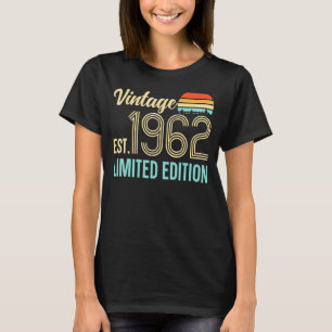 T-shirt Vintage T Shirts Créé En 1962 Limited Editi
