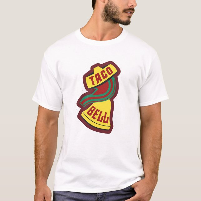 T-shirt Vintage Taco Bell Logo - retro tacos (Devant)
