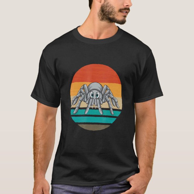 T-shirt Vintage Tarantula Retro Sunset Distressed Grunge (Devant)