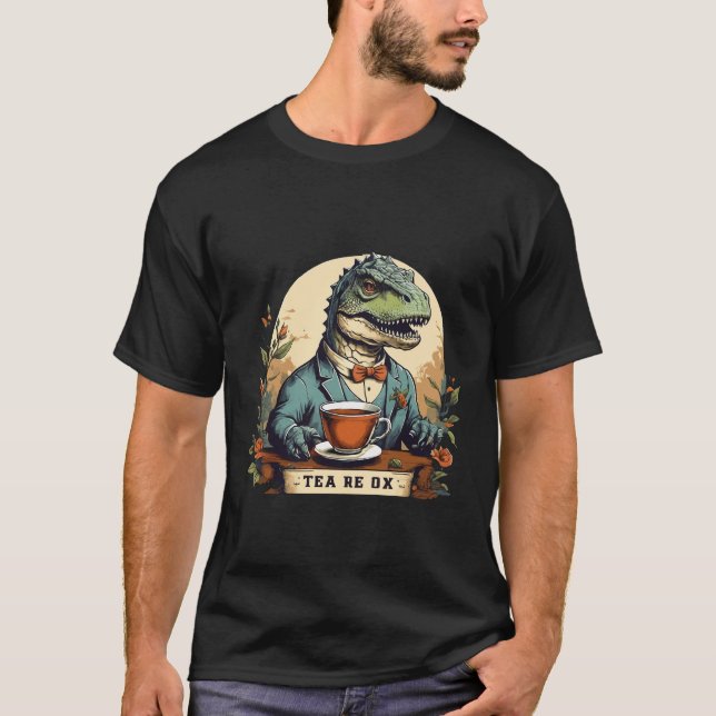 T-shirt vintage Tea-Rex Elegance (Devant)