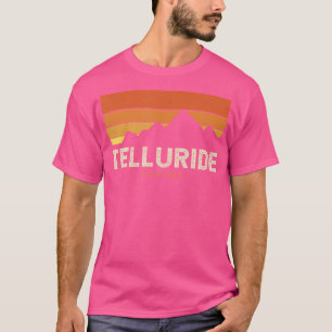 T-shirt Vintage Telluride Colorado Mountains Randonnée Sun