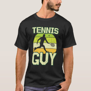 T-shirt Vintage Tennis Guy Volley Joueur Sportsman Athlete