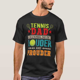 T-shirt Vintage Tennis Papa Un Papa Normal Seulement Plus