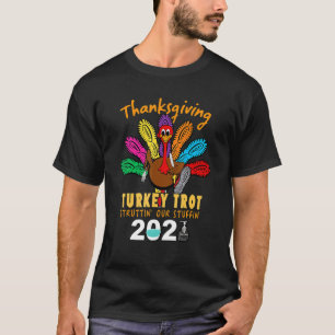 T-shirt Vintage Thankesgiving Turquie Trot Struttin' Our S