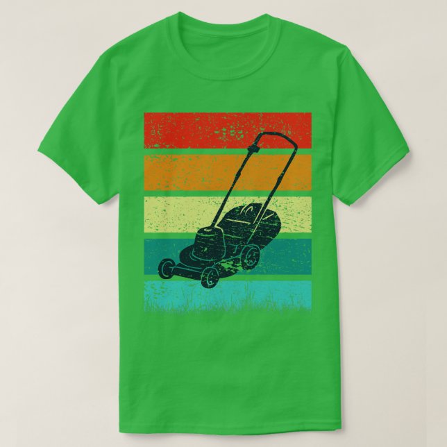 T-shirt Vintage tondeuse à gazon (Design devant)