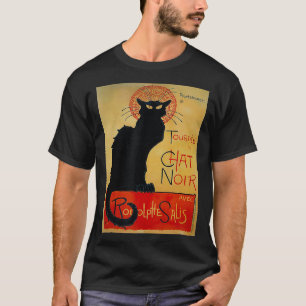 T-shirt Vintage Tournee du Conversation Noir Chat noir