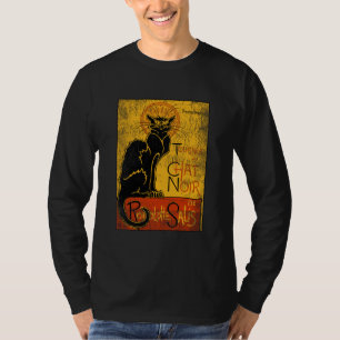 T-shirt Vintage Tournee du Conversation Noir Chat noir Hal