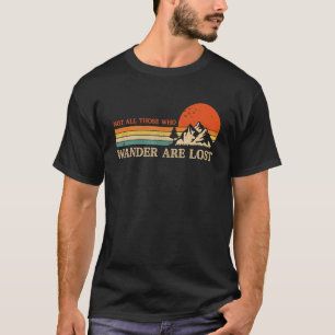 T-shirt Vintage Tous Ceux Qui Se Promènent Ne Sont Pas Per