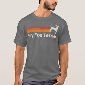 T-shirt Vintage Toy Fox Terrier Retro Maman Papa Papa Chie