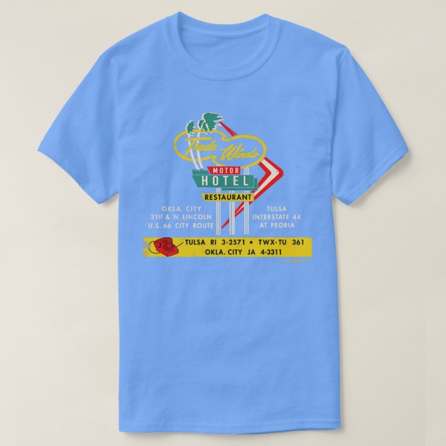 T-shirt Vintage Trade Winds Motor Hotel (Design devant)