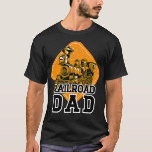 T-shirt Vintage train modèle papa train Locomotive