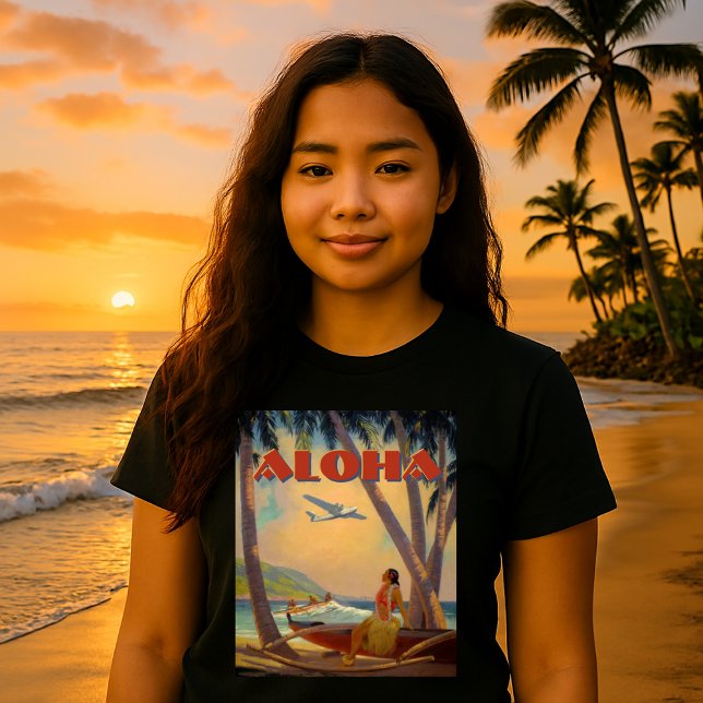 T-shirt Vintage Tropical Hawaii Aloha (Créateur téléchargé)