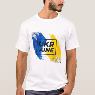T-shirt Vintage Ukraine Fierté du drapeau ukrainien