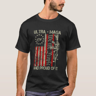 T-shirt Vintage Ultra MAGA Old American Flag 1776 We The P