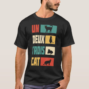 T-shirt Vintage Un Deux Trois Cat