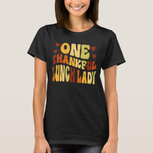 T-shirt Vintage Un Merci Déjeuner Lady Vibes Automne Thank