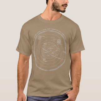 T-shirt Vintage Univers Espace Sky Map Salle de Cool