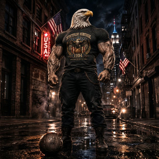 T-Shirt vintage USA 1994 avec blason de football