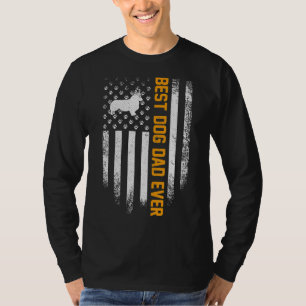 T-shirt Vintage Usa Best Welsh Corgi Chien Papa Jamais Amé