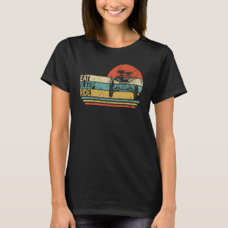 T-shirt Vintage UTV Boue Riding Manger Sleep Ride SXS Life