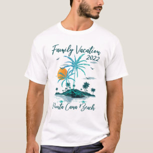 T-shirt Vintage vacances en famille 2022 Dominicaine Punta