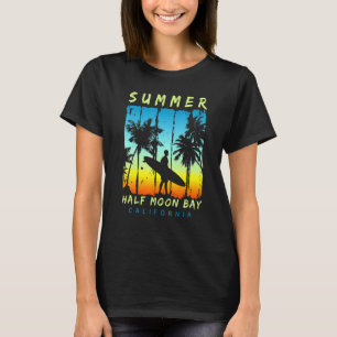 T-shirt Vintage Vacances en famille Californie Half Moon B