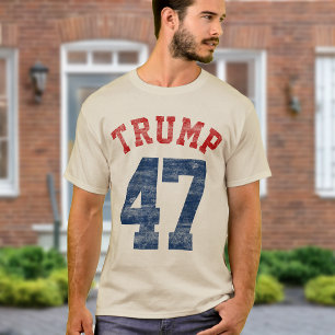 T-shirt Vintage Varsity Donald Trump 47e Président 2024