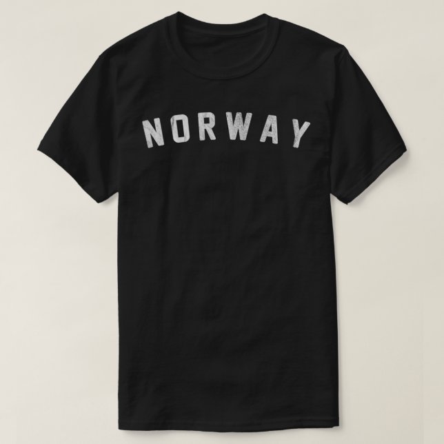 T-shirt Vintage Varsity Norvège (Design devant)