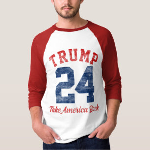 T-shirt Vintage Varsity Pro Trump 45e Président