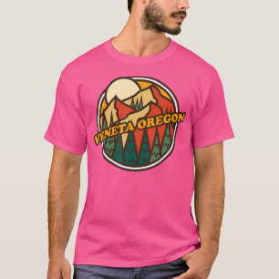 T-shirt Vintage Veneta Oregon Mountain Randonnée Souvenir