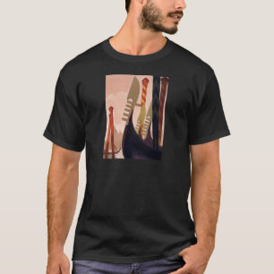T-shirt Vintage Venezia Gondolas