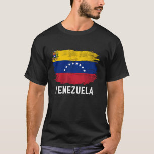 T-shirt Vintage Venezuela Drapeau Pour Chemise Cadeau Véné