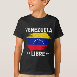T-shirt Vintage Venezuela Libre 2026 Drapeau du Venezuela