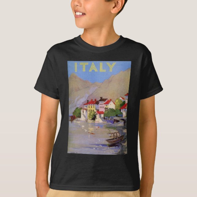 T-shirt Vintage Village balnéaire Italie Tourisme (Devant)