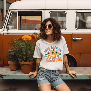 T-shirt Vintage Vive la vie en pleine floraison