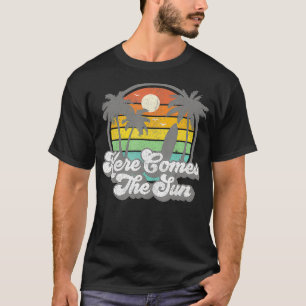 T-shirt Vintage Voici Le Sun Beach Surfing Retro les année