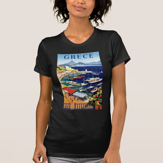 T-shirt Vintage voyage Athènes Grèce (Devant)