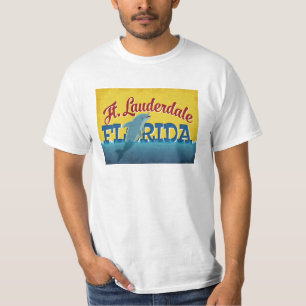 T-shirt Vintage voyage de dauphin de pi Lauderdale la